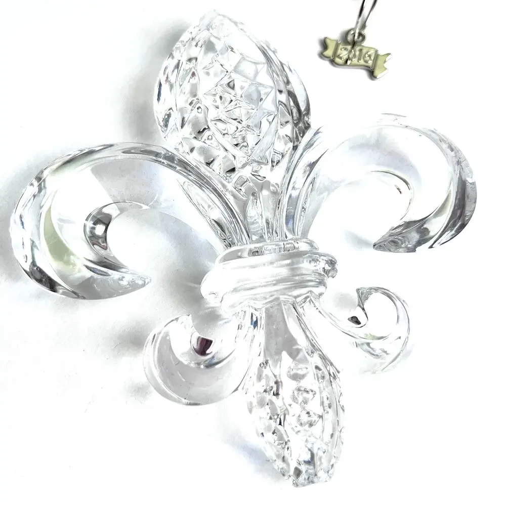 2016 Waterford Fleur De Lys Crystal Ornament Boxed Hanger Slovenia 40015625